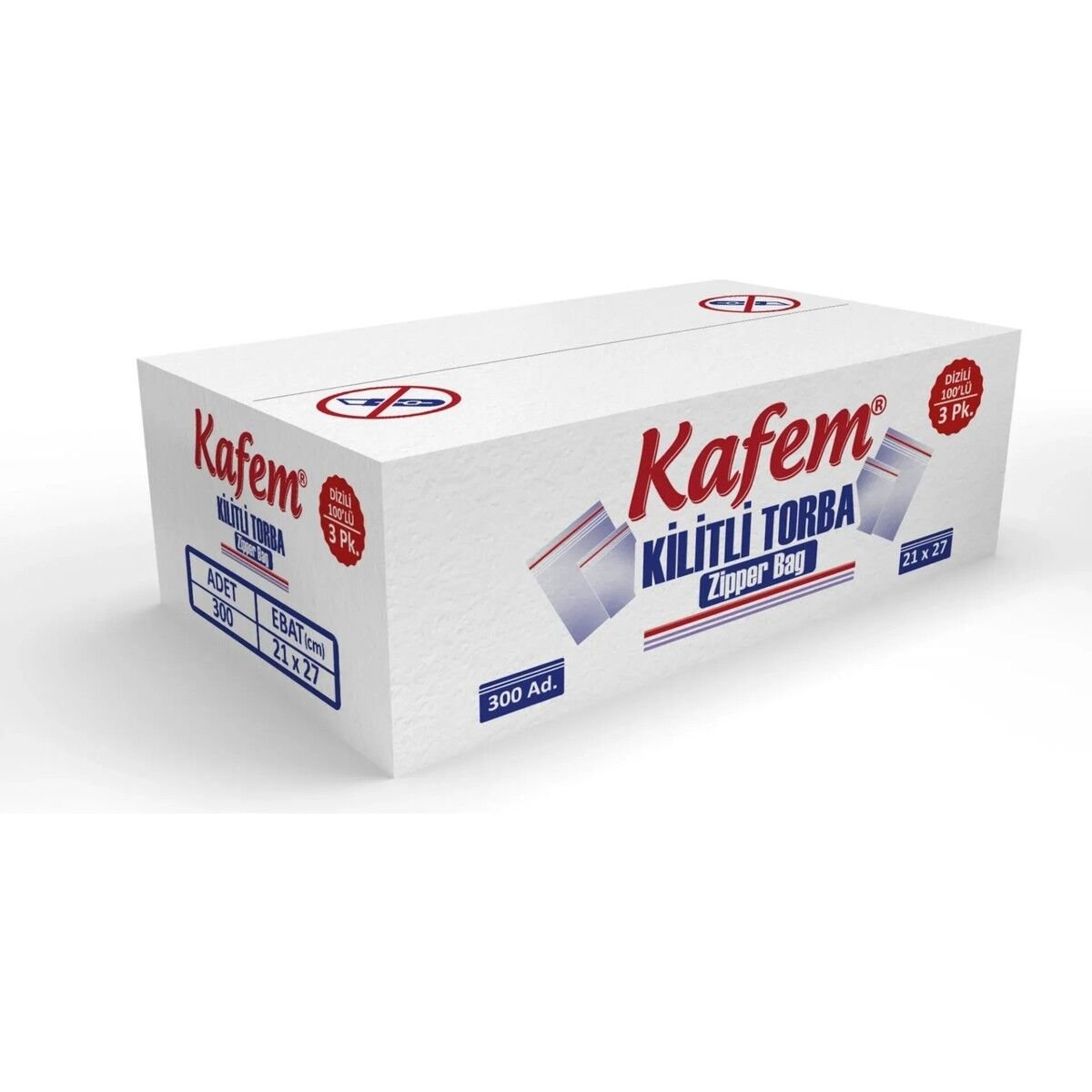 21 X 27 cm Kilitli Poşet / Naylon Torba 300 Adet
