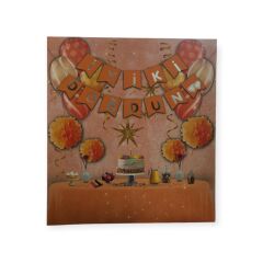 Uzar Yazı Turuncu Silver ''İyi Ki Doğdun'' Banner