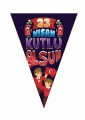 23 Nisan Üçgen Flama Bayrak – Kutlamalara Özel