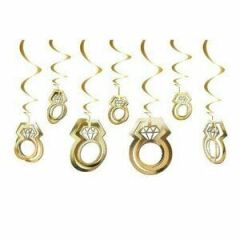 3D Tavan Süs Yüzük Gold – 11’li Set