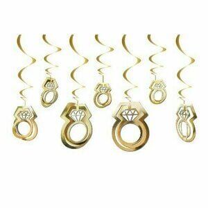 3D Tavan Süs Yüzük Gold – 11’li Set