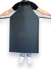 Suni Deri Siyah Renk Mutfak Kasap Mermerci Önlüğü