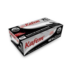 Kafem Çok Amaçlı Siyah Nitril Eldiven (XL) 100 Lü