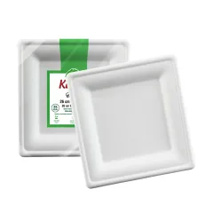 Kafem Ekolojik Kare Tabak 26 cm 25 Adet
