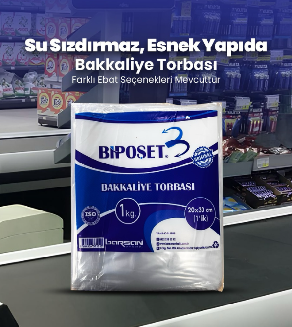 BİPOŞET Bakkaliye Torbası 1 lik (20*30cm)