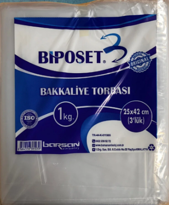 BİPOŞET Bakkaliye Torbası 3 lük (25*42 cm)