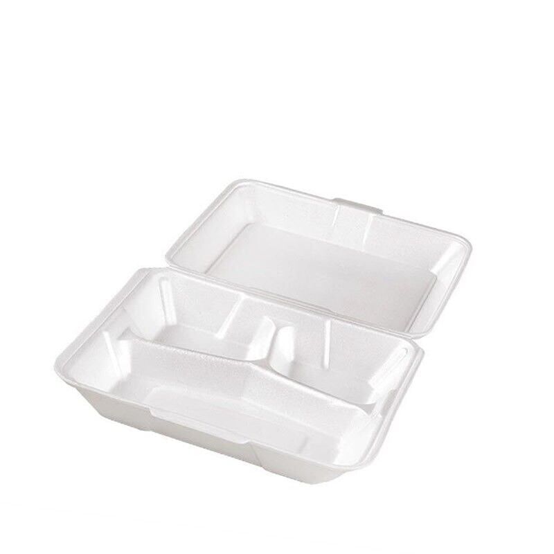 Köpük Tabak 3 Göz Kapaklı 100 Adet