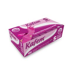 Kafem Pembe Nitril Eldiven Pudrasız (S) 100 Lü X 20 Paket (Koli)