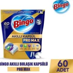 Bingo 60 Tablet Akıllı Kapsül Pro Bulaşık Makinesi Deterjanı