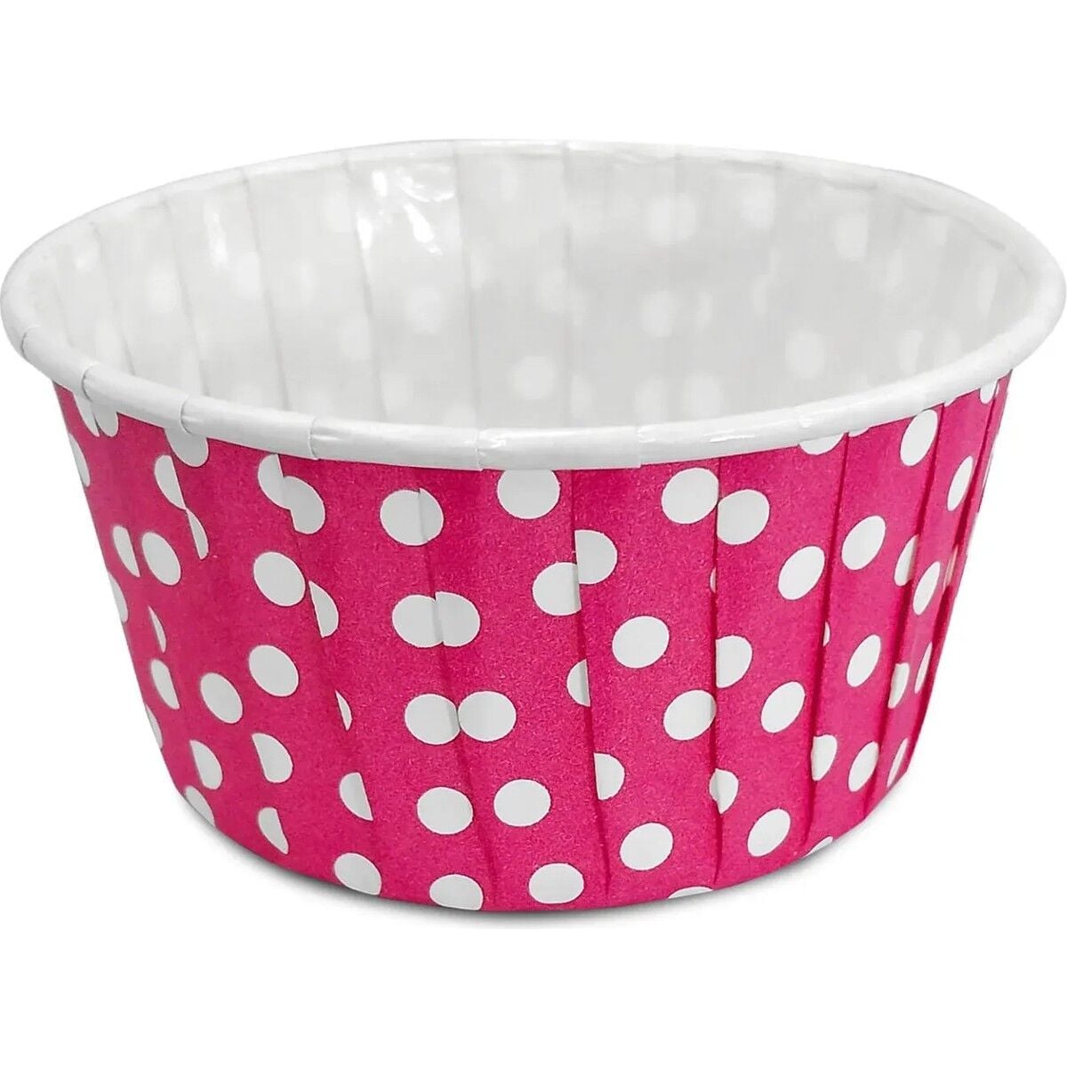 Kafem Muffin Kek Kapsülü Pembe Puantiye Büyük Boy 50li