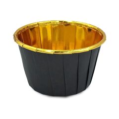 Kafem Muffin Kek Kapsülü Siyah-Altın 25li