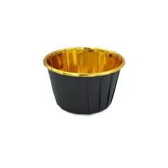 Kafem Muffin Kek Kapsülü Siyah-Altın 25li