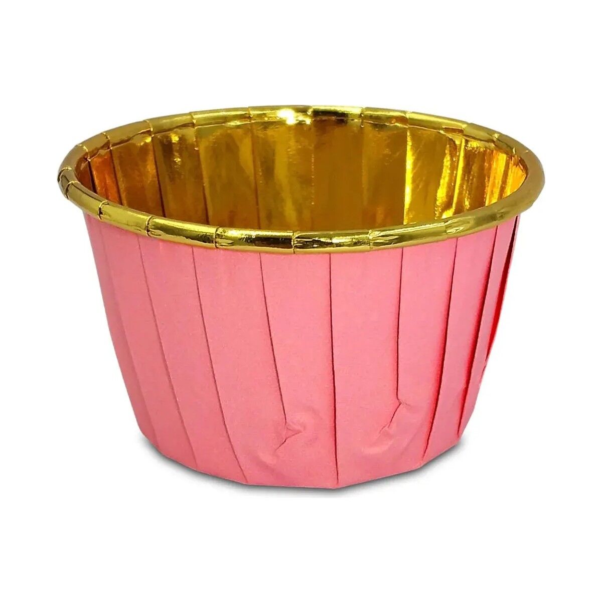 Kafem Muffin Kek Kapsülü Pembe-Altın 25li