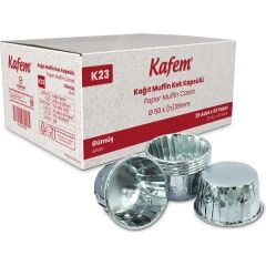 Kafem Gümüş Muffin Kek Kapsülü 25li X 60 Paket (Koli)