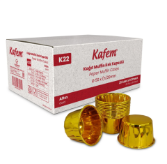 Kafem Altın Muffin Kek Kapsülü 25li X 60 Paket (Koli)