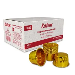 Kafem Altın Muffin Kek Kapsülü 25li X 60 Paket (Koli)