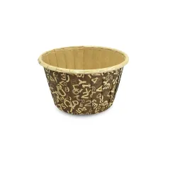 Kafem Muffin Kek Kapsülü Kahverengi Desenli 50li X 30 Paket (Koli)