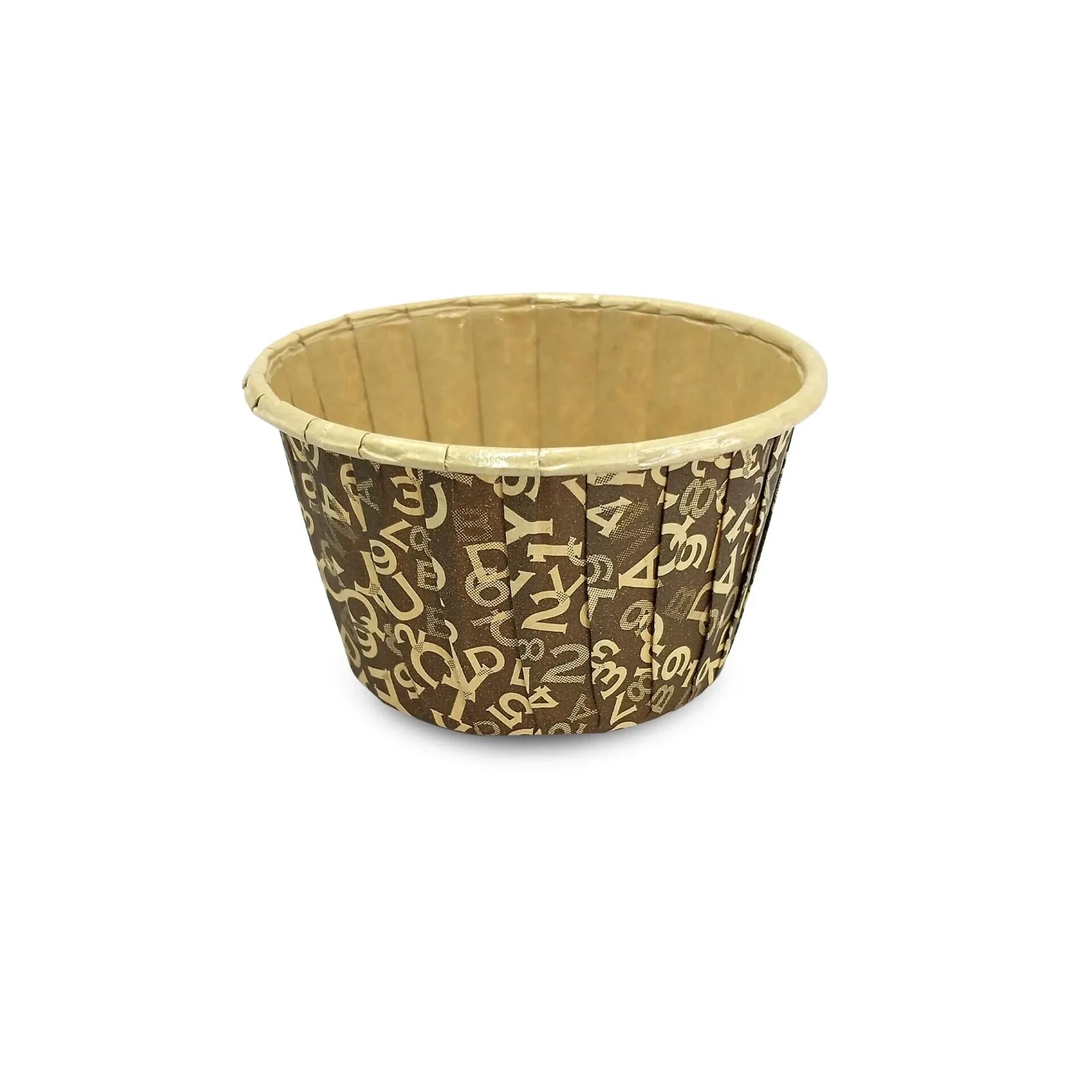 Kafem Muffin Kek Kapsülü Kahverengi Desenli 50li