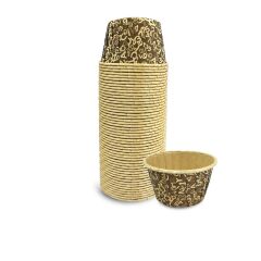 Kafem Muffin Kek Kapsülü Kahverengi Desenli 50li