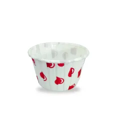 Kafem Kalp Puantiyeli Muffin Kek Kapsülü 50li