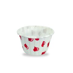 Kafem Kalp Puantiyeli Muffin Kek Kapsülü 50li X 30 Paket (Koli)