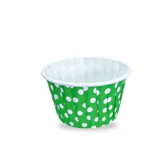 Kafem Yeşil Puantiyeli Muffin Kek Kapsülü 50li X 30 Paket (Koli)