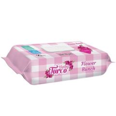 Baby Turco Islak Havlu Çiçek Demeti Freesia 90lı