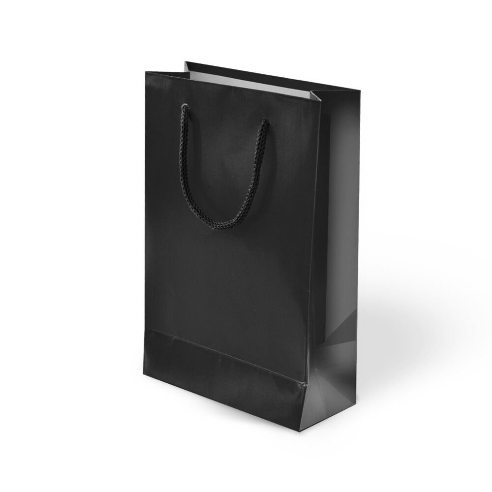 Siyah Karton Çanta 14x17cm Pakette 25 Ad.