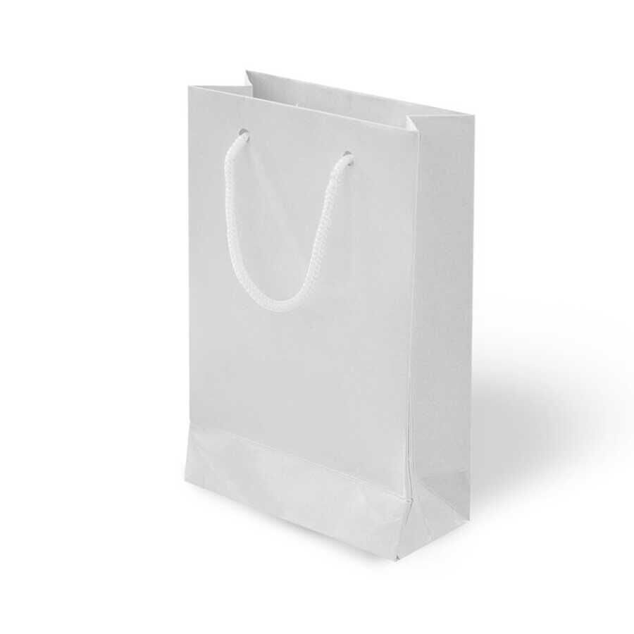 Beyaz Karton Çanta 14x17cm Pakette 25Ad.