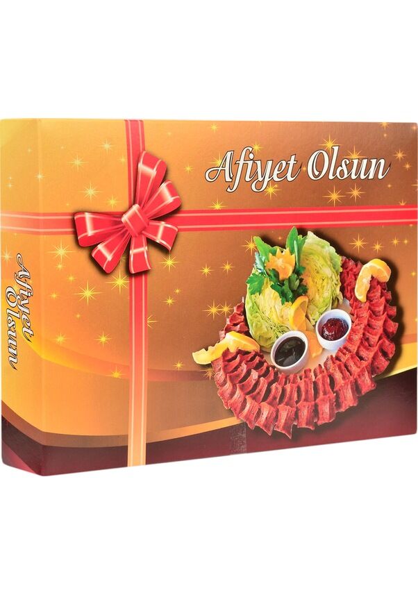 Çiğ Köfte Kutusu Metalizeli 1 KG 100'lü 18 x 24 x 4.5 CM