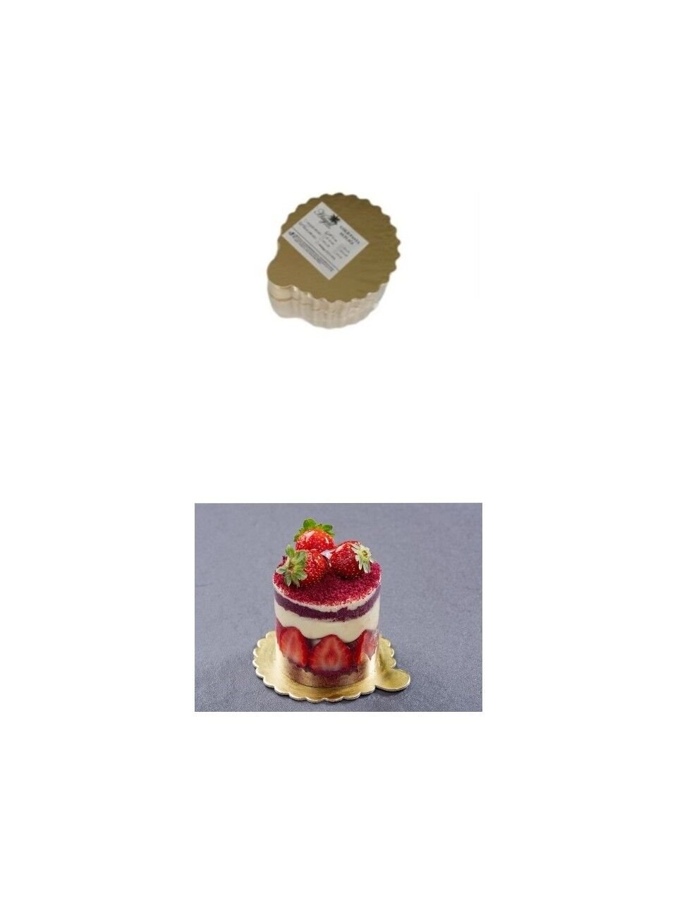 Dilim Yuvarlak Pasta Altlığı Mendili 100 Adet Gold 11 cm