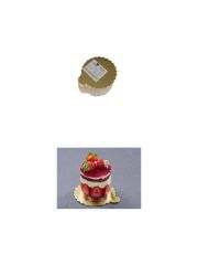 Dilim Yuvarlak Pasta Altlığı Mendili 100 Adet Gold 11 cm