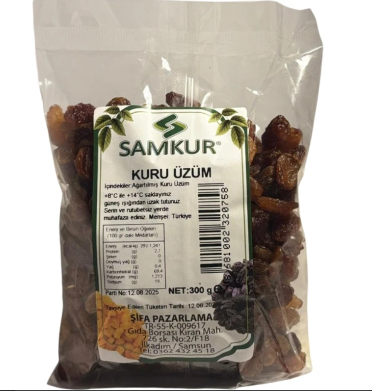 Sarı Üzüm 300 gr