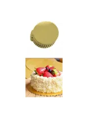 Pasta Altlığı Gold Karton Kalın 24 cm 25'li