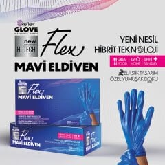 Flex Hi-Tech Mavi Eldiven Medium