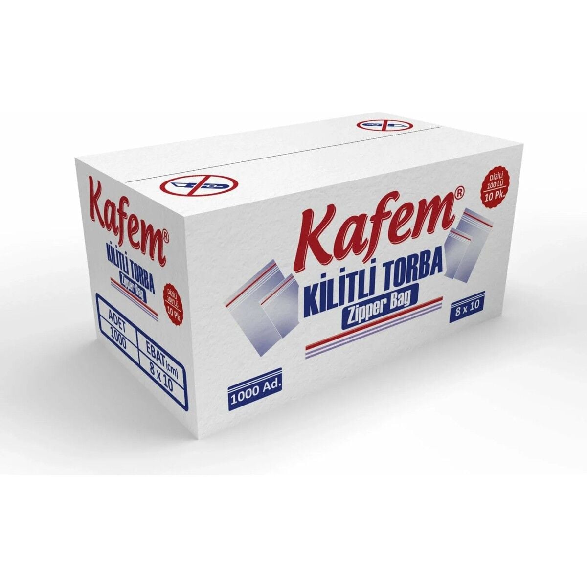 8 X 10 cm Kilitli Poşet / Naylon Torba 1000 Adet