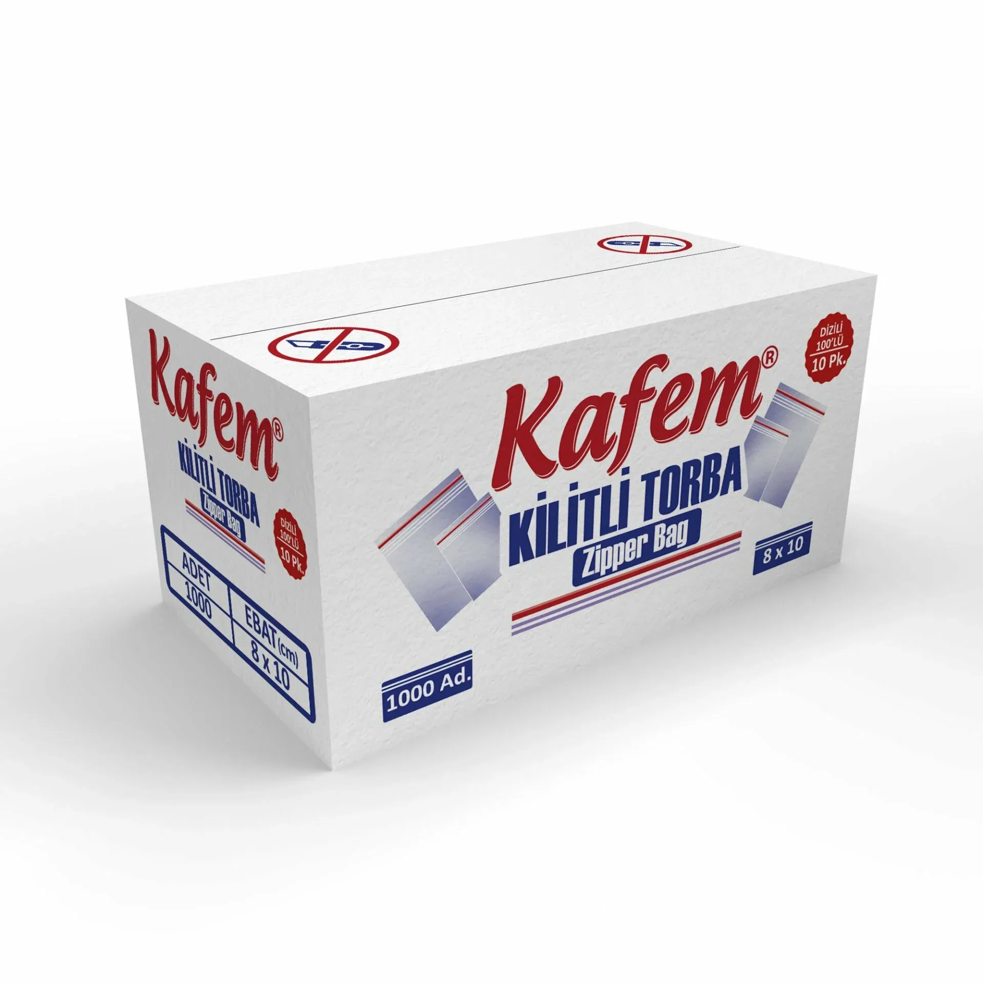 8 X 10 cm Kilitli Poşet / Naylon Torba 1000 Adet