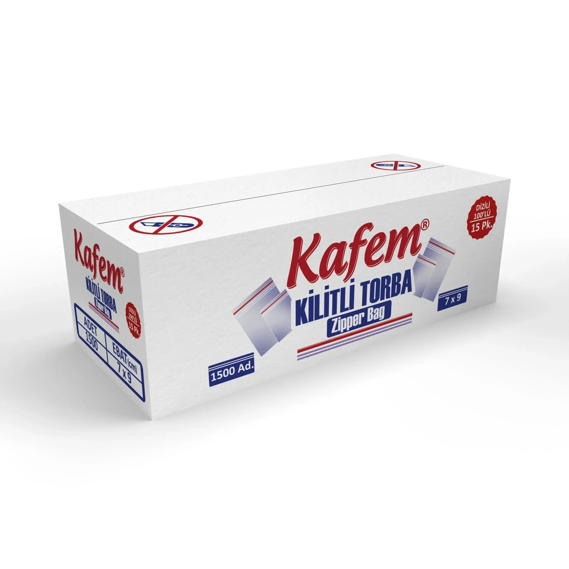 7 X 9 cm Kilitli Poşet / Naylon Torba 1500 Adet