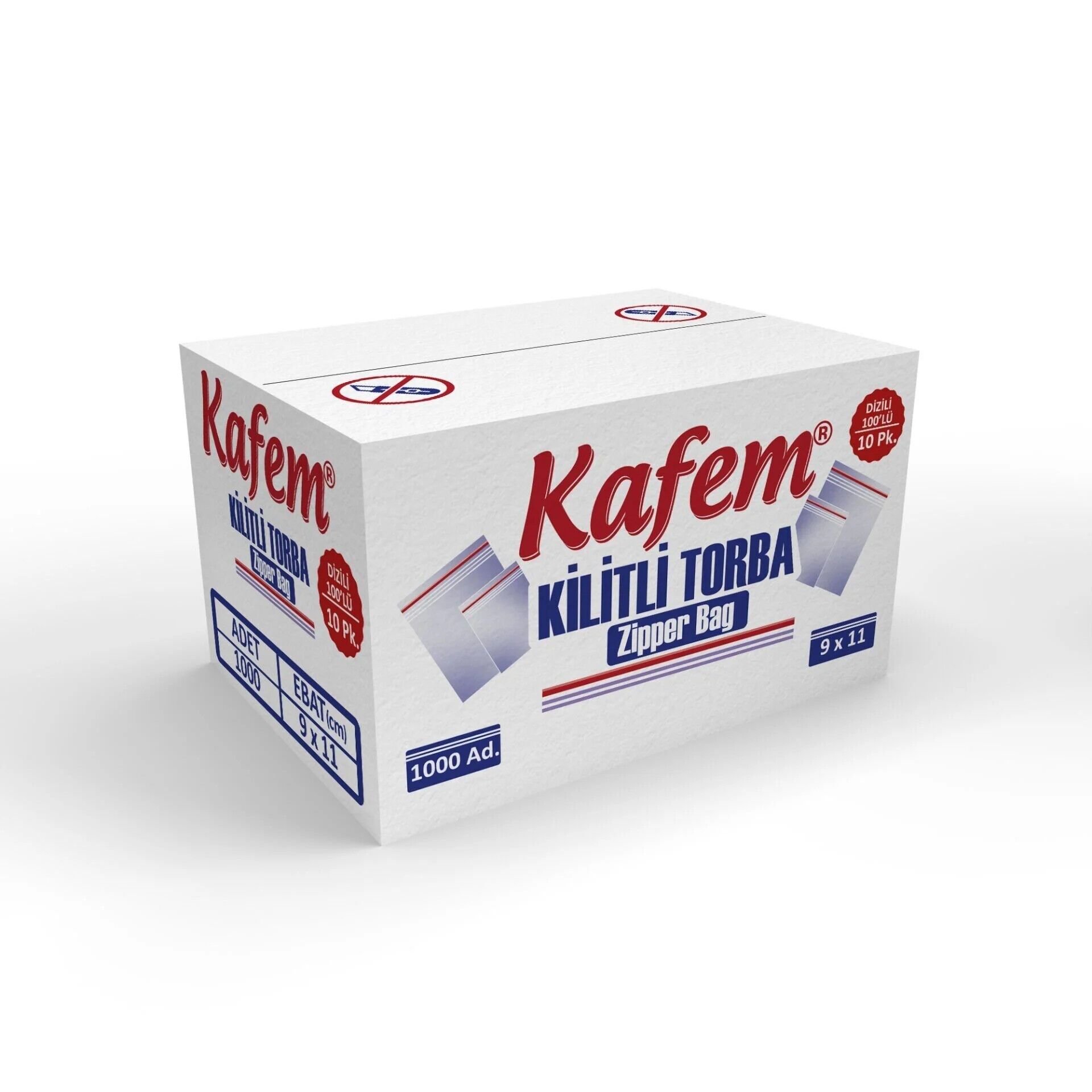 9 X 11 cm Kilitli Poşet / Naylon Torba 1000 Adet