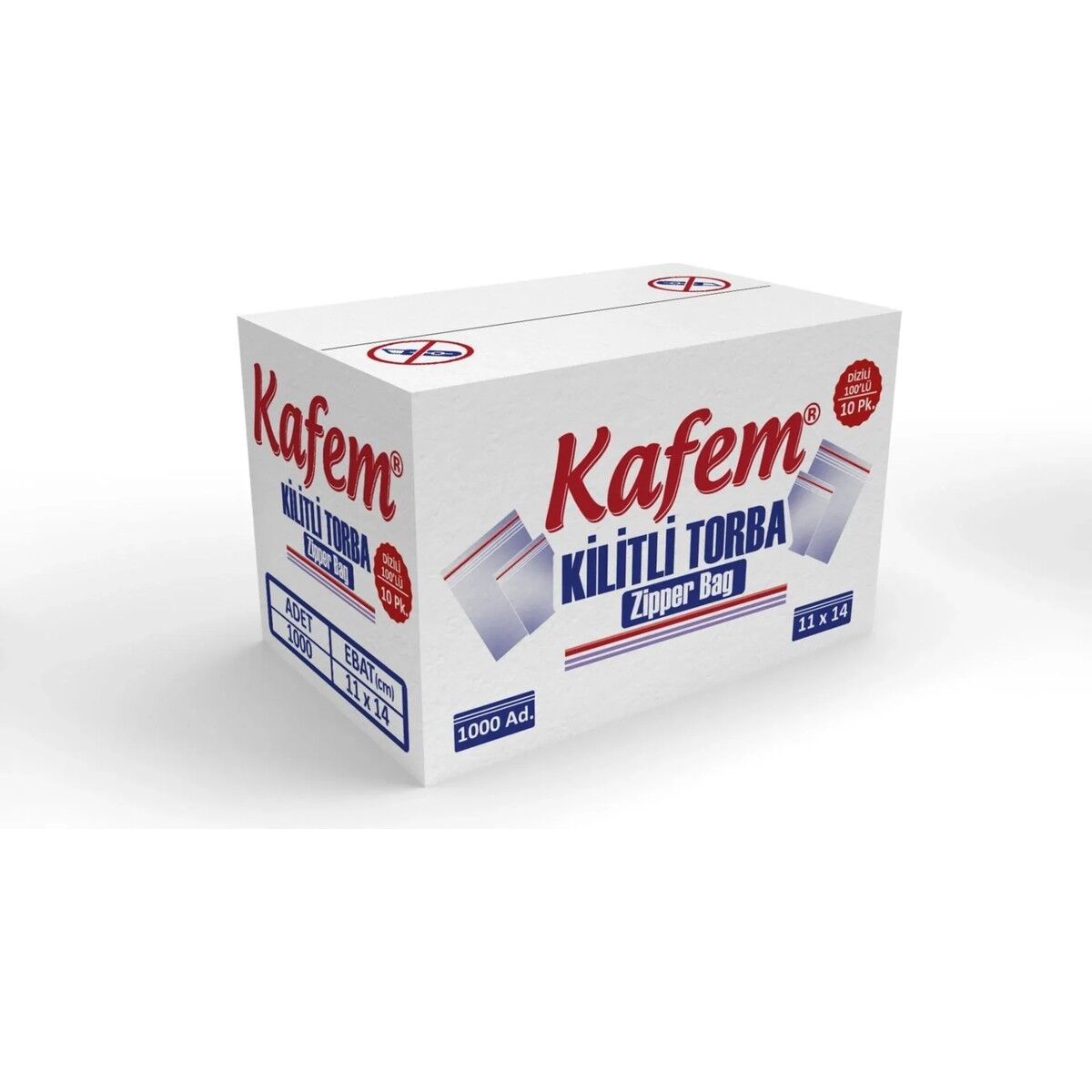 11 X 14 cm Kilitli Poşet / Naylon Torba 1000 Adet