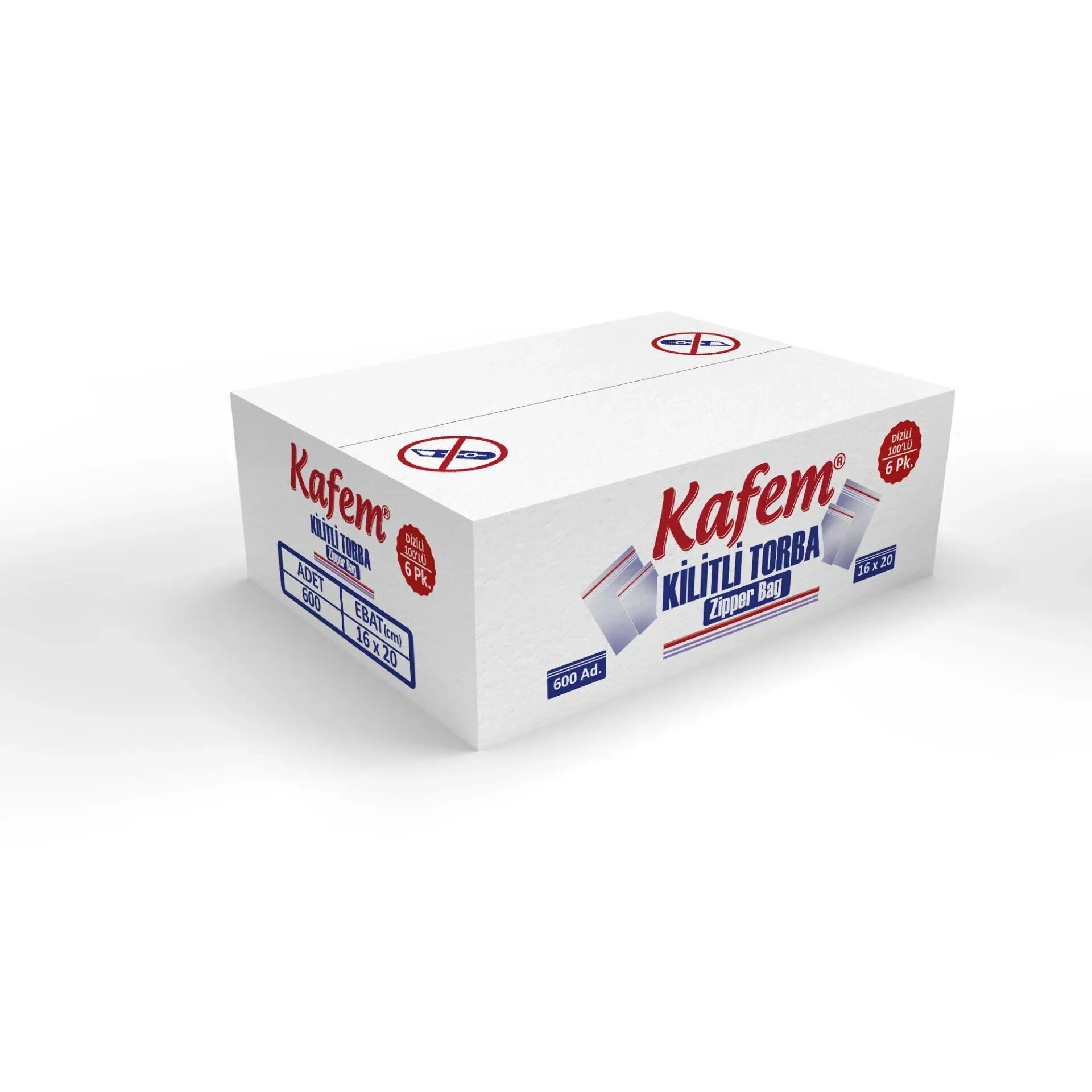 16 X 20 cm Kilitli Poşet / Naylon Torba 600 Adet