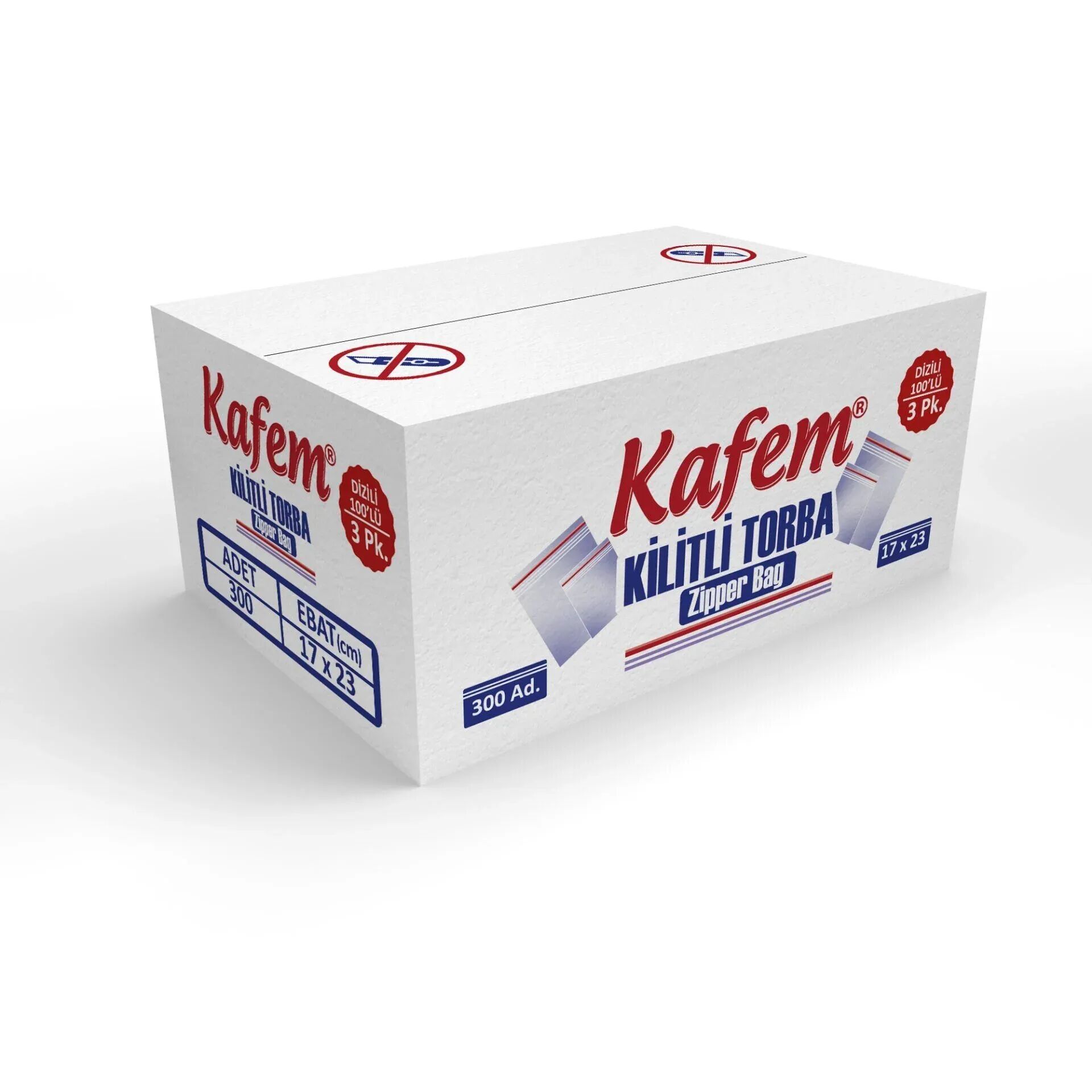 17 X 23 cm Kilitli Poşet / Naylon Torba 300 Adet