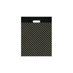 Takviyeli Siyah Çizgili Poşet No:5 50x60 cm - 50 Adet