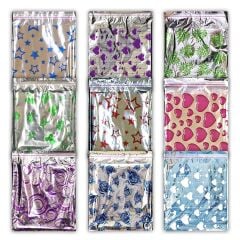 Metalize Bantlı Baskılı Hediye Poşeti (35x50) 100 Adet