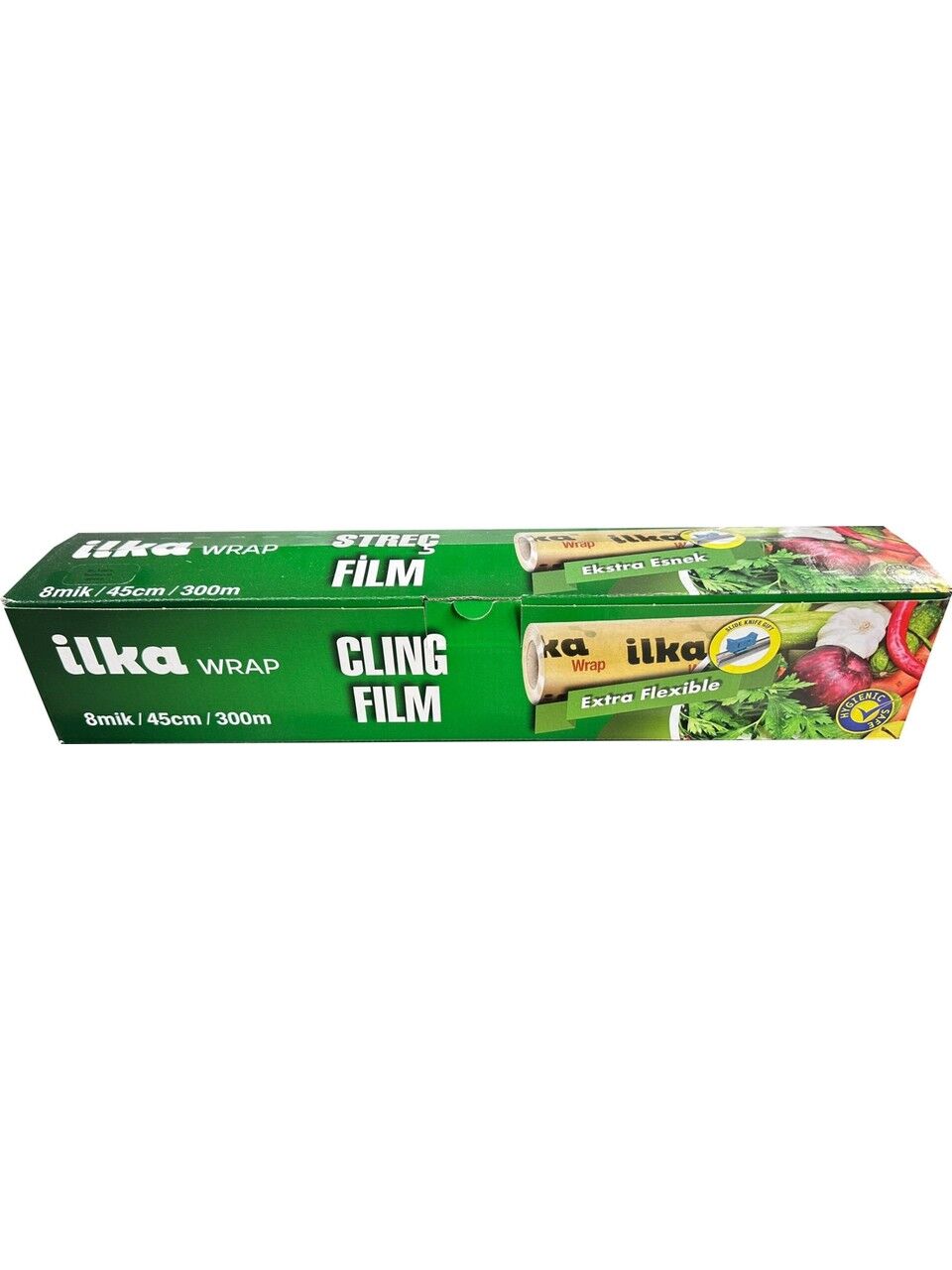 Ilka Seffaf Mutfak Rulo Strec Film Folyo - 45 Cm. X 300 Metre - Gidaya Uygun