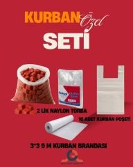 Kurban Ambalaj Seti (3*3 Branda- 2 lik Naylon Torba - 10 Adet Kurban Poşeti)