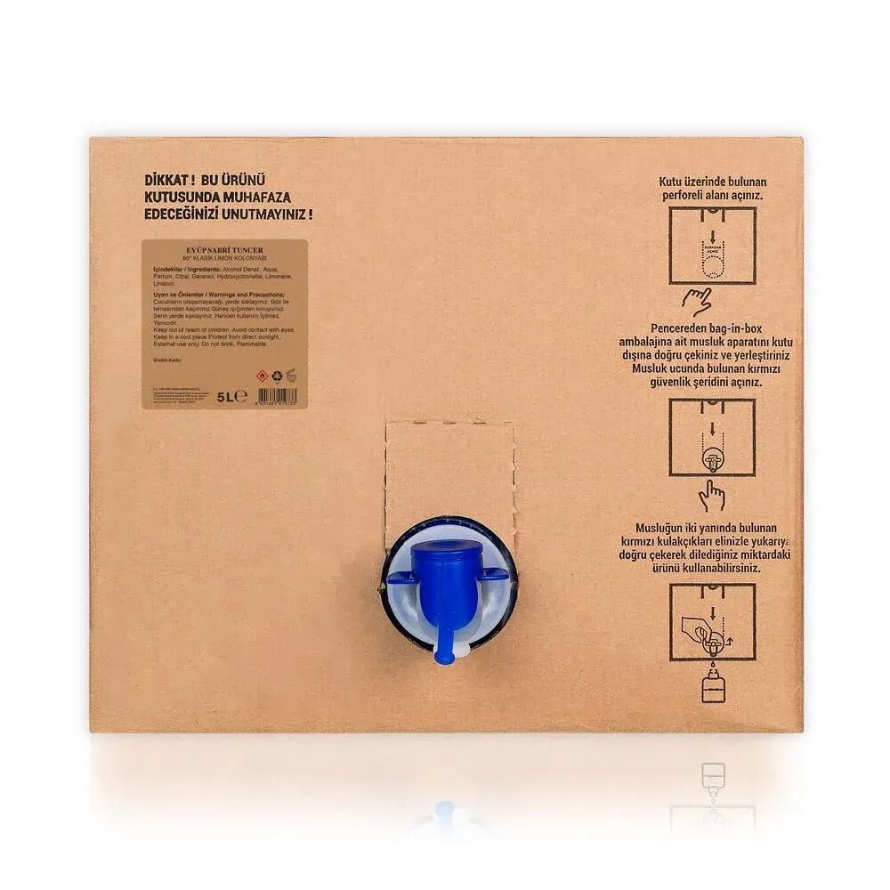 Eyüp Sabri TuncerKlasik Limon Kolonyası 5 lt - Bag in Box