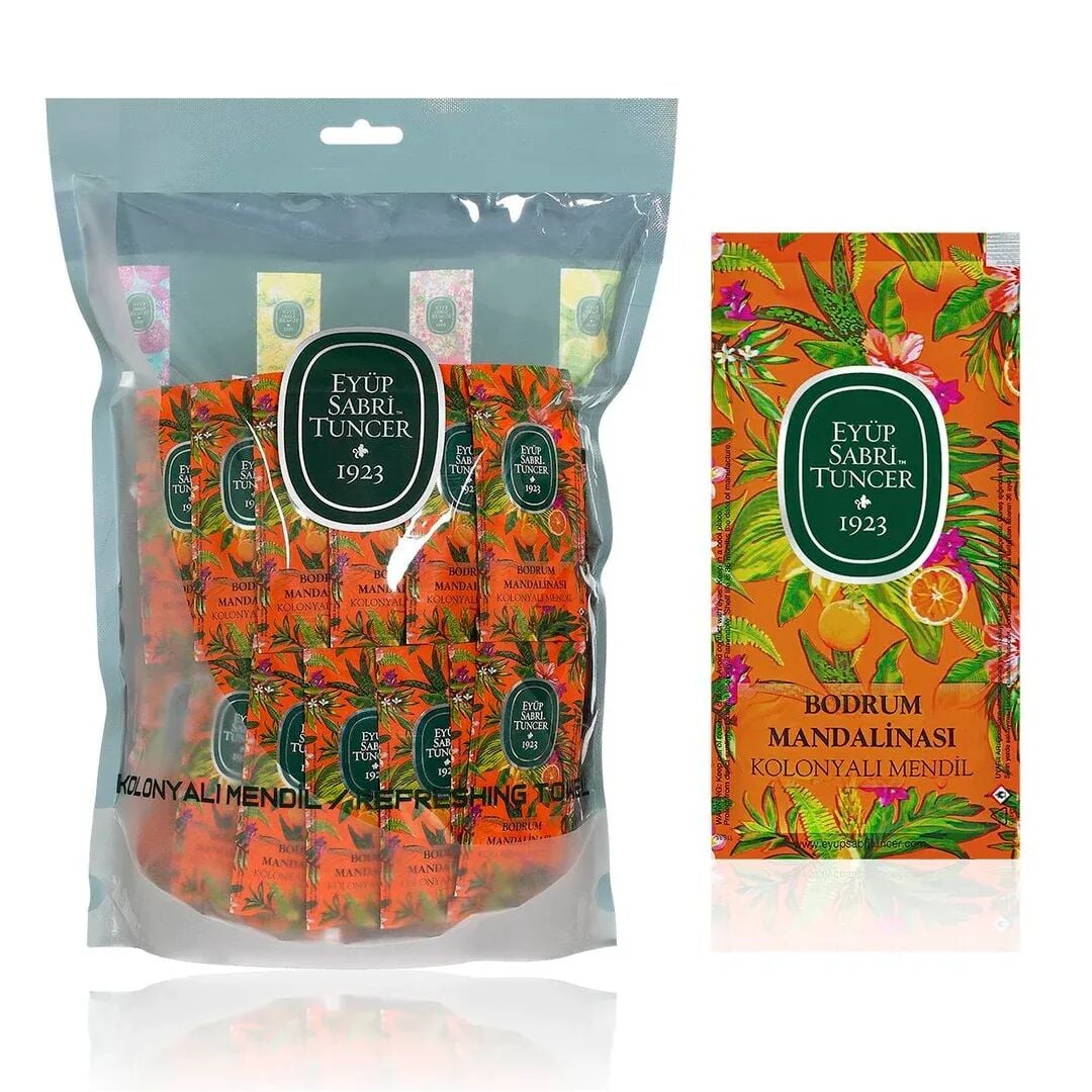 Eyüp Sabri TuncerBodrum Mandalinası Kolonyalı Mendil 150'li