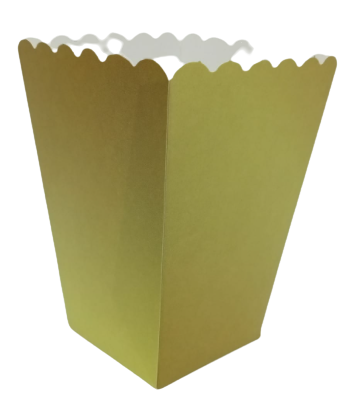 Popcorn Kutusu Mat Gold – 8’li Paket
