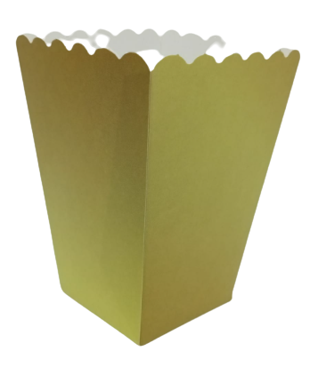 Popcorn Kutusu Mat Gold – 8’li Paket
